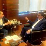 الرئيس دبوسي بحث مع نقيب المهندسين حرب  سبل ترميم الأبنية المتصدعة