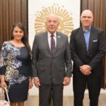 حبيب زار وزير الاقتصاد وعرضا لمشاريع المصرف وسبل التعاون