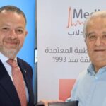 فريد شديد يكرّم وديع حرديني بمناسبة مرور 20 عاماً من العطاء فيشديد ري